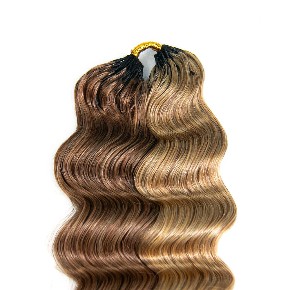 #27/30 Mix Color Blend Loose Deep Wave Feather Crochet Hair - Image 5