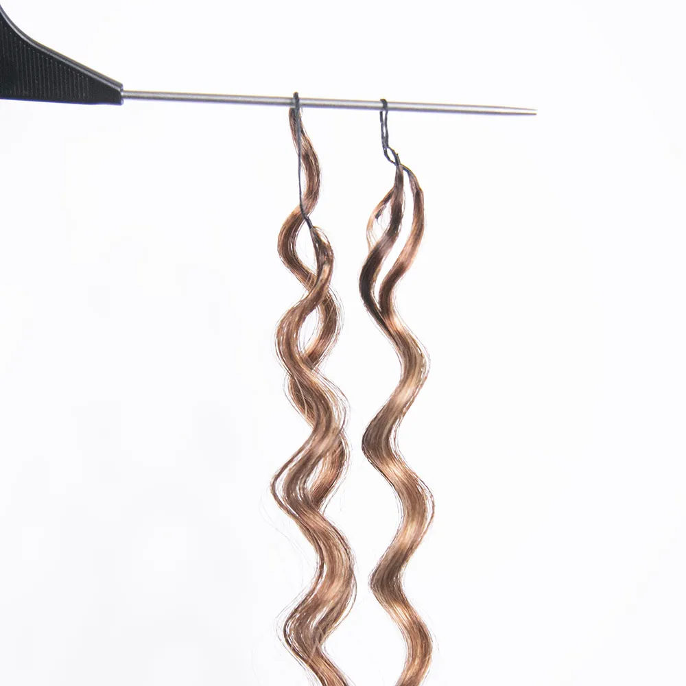 #4/27/30 Mix Color Blend Loose Deep Wave Human Crochet Hair - Image 3