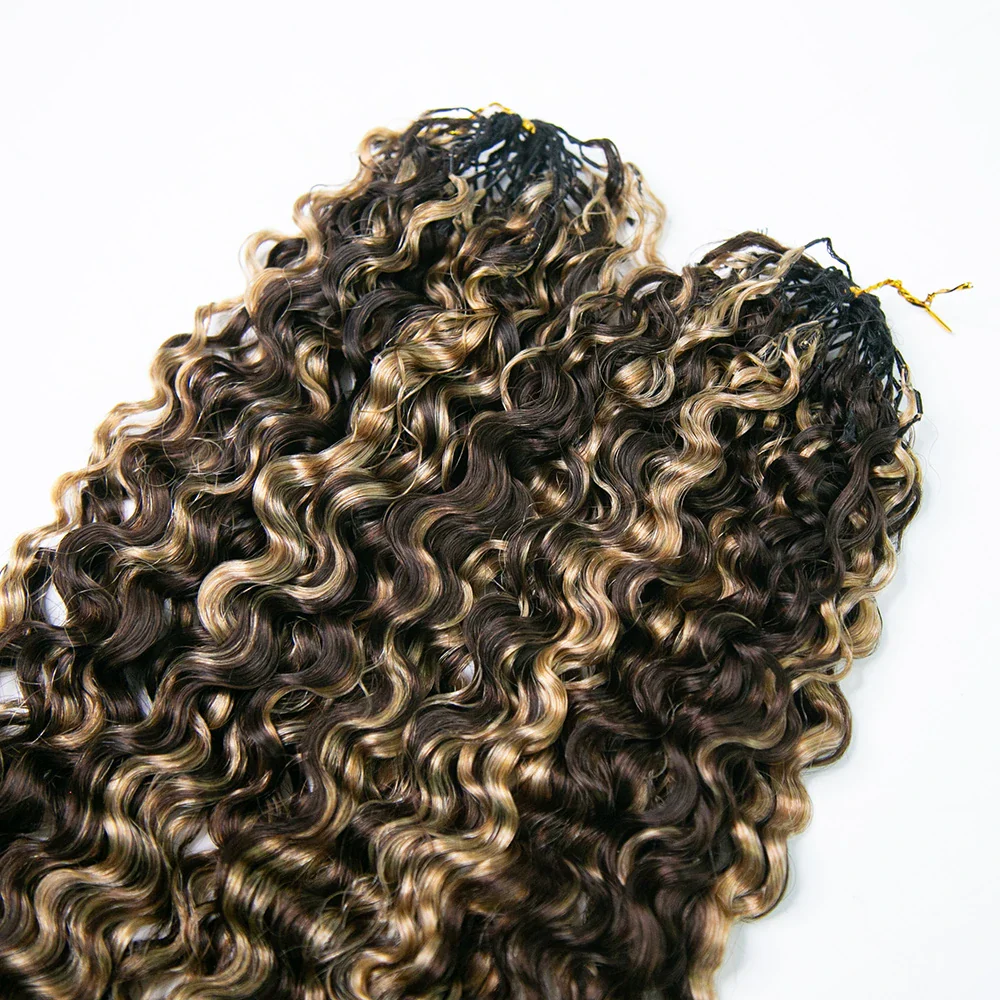 #4/27 Mix Color Blend Water Deep Wave Human Crochet Hair - Image 6