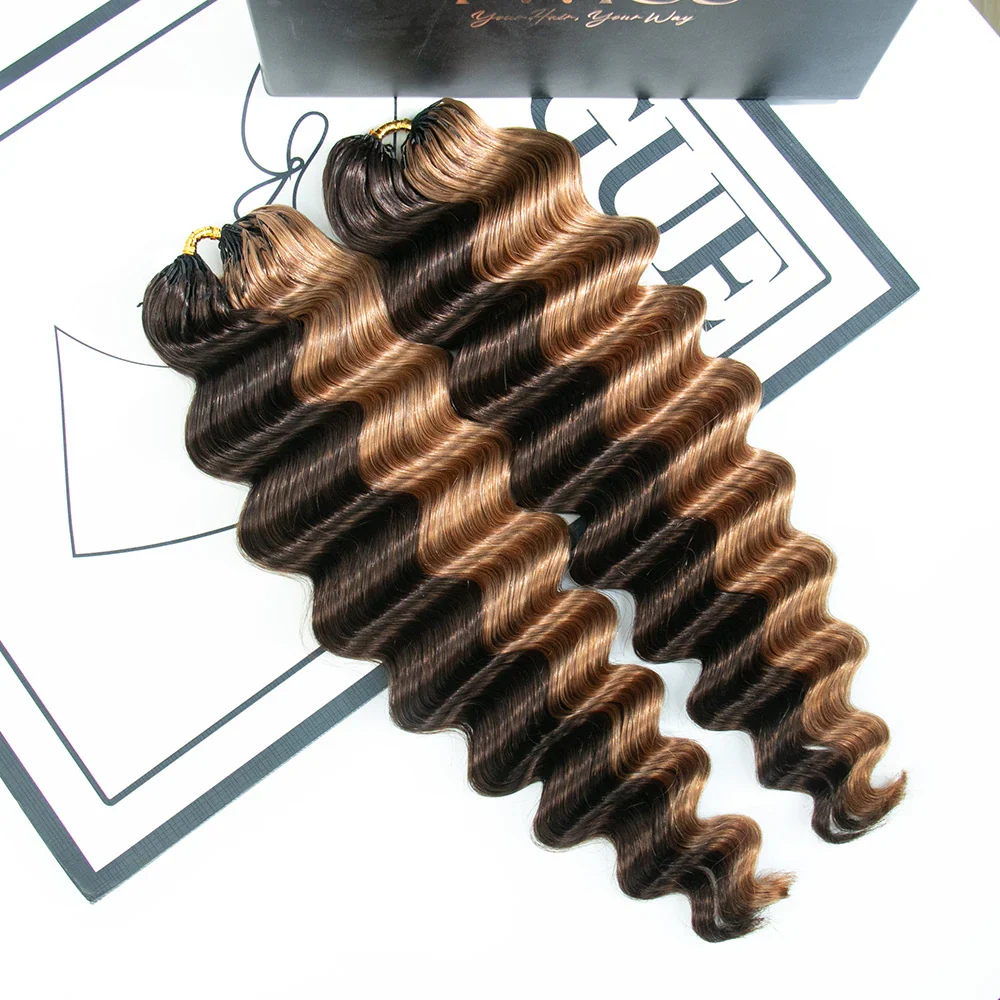 #4/#30 Mix Color Blend Loose Deep Wave Crochet Human Hair