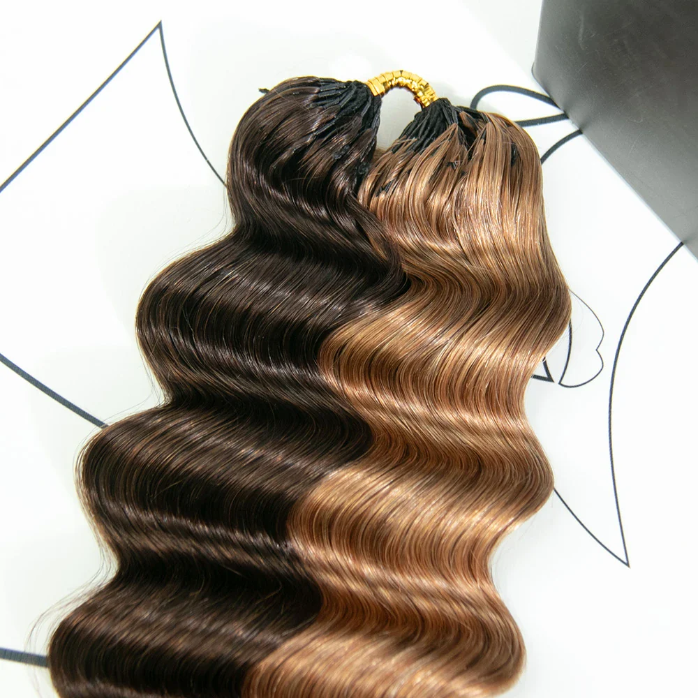 #4/#30 Mix Color Blend Loose Deep Wave Crochet Human Hair - Image 2