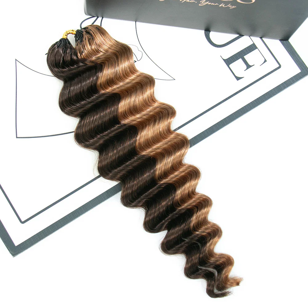 #4/#30 Mix Color Blend Loose Deep Wave Crochet Human Hair - Image 5