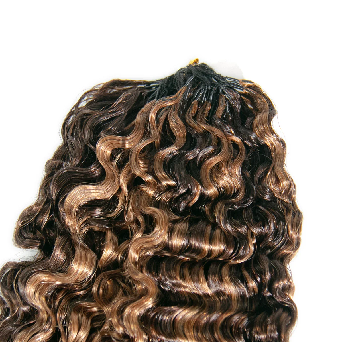 #4/#30 Mix Color Blend Water Curly Crochet Human Hair - Image 4