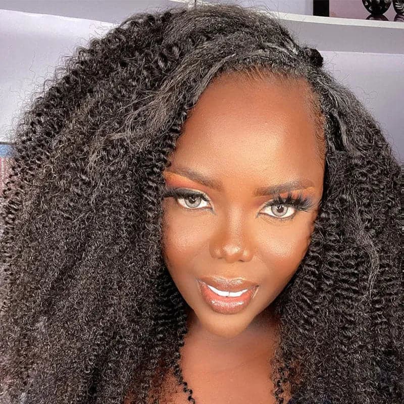 Natural Color Afro Kink Curly Micro Loop Hair Extension - Image 2