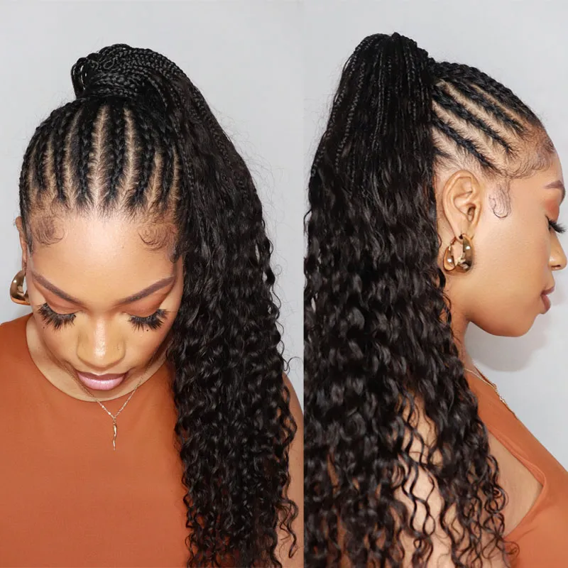 Boho Box Braided Wrap Ponytail - Image 2