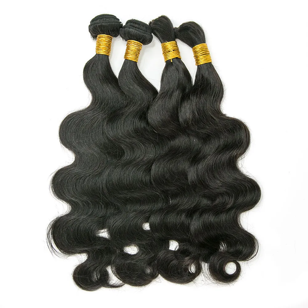 Half Braids Half Sew-In Deal Body Wave Natural Color - Image 2