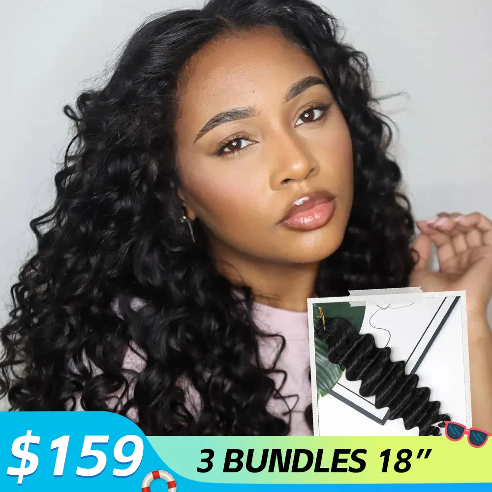 Ywigs Loose Deep Wave Human Crochet Hair for Miracle Knots