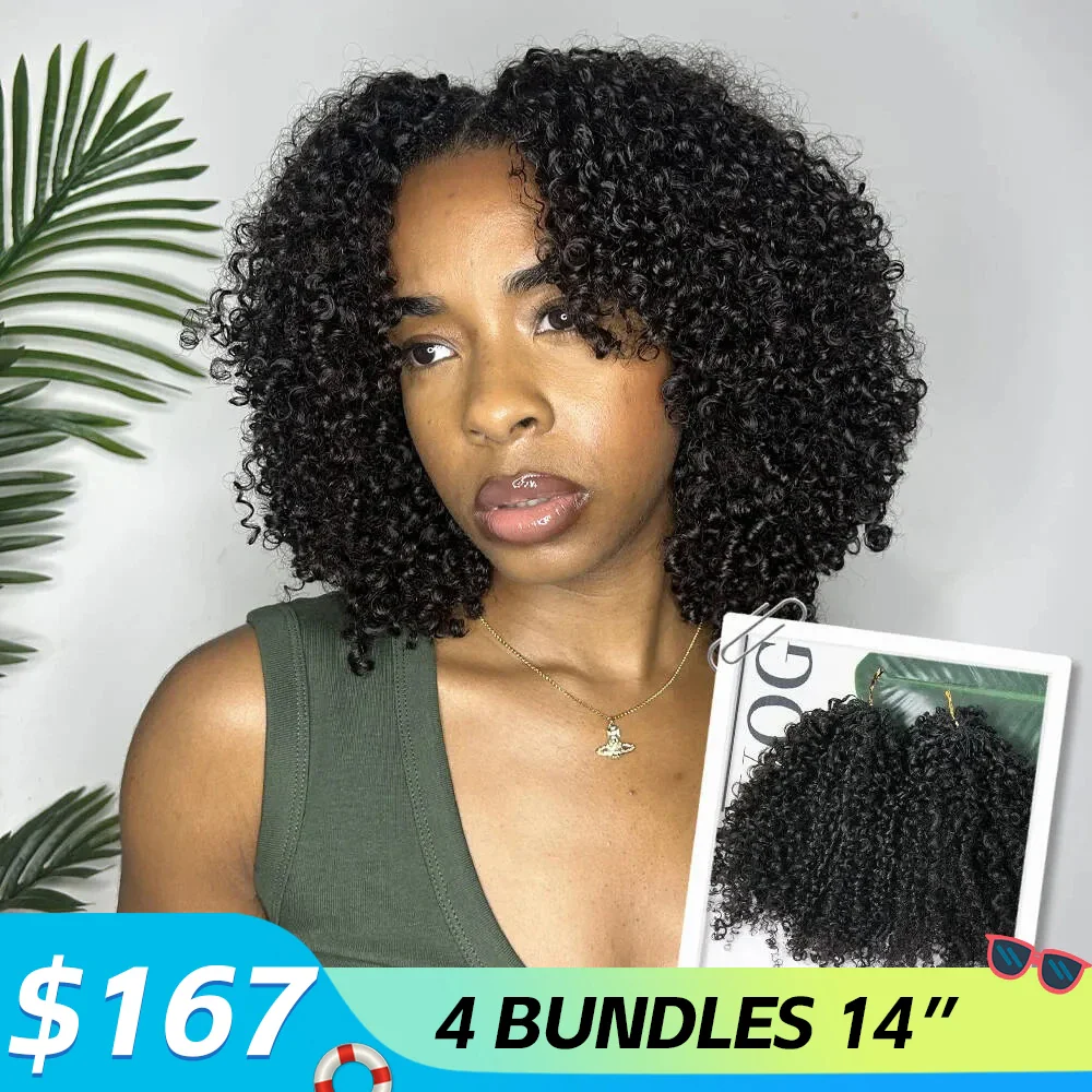 Multi-Textured Kinky Curly Crochet Hair