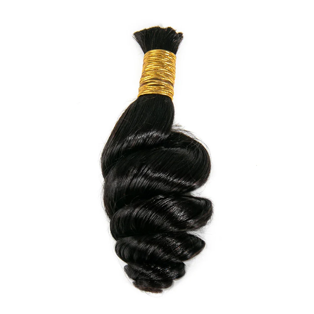 Loose Wave Bulk Hair Extensions for Braiding - Image 5