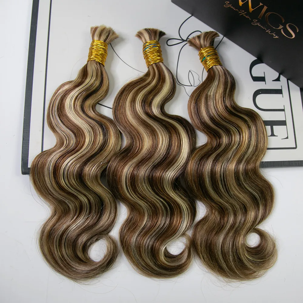 #4/27/30/613 Mix Color Blend Body Wave Human Braiding Hair - Image 2