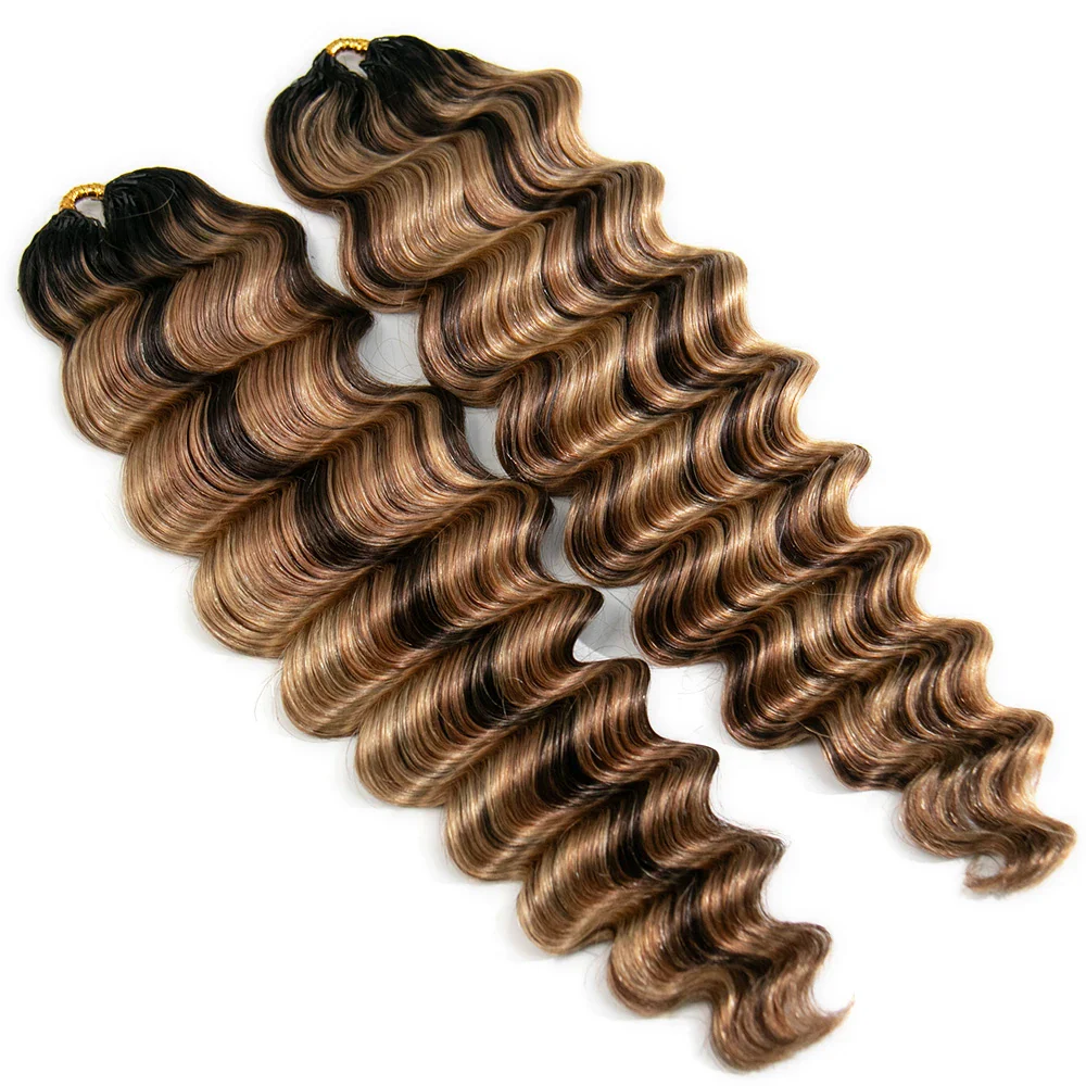 #T1B/4/27/30 Mix Blend Loose Deep Wave Crochet Human Hair - Image 4