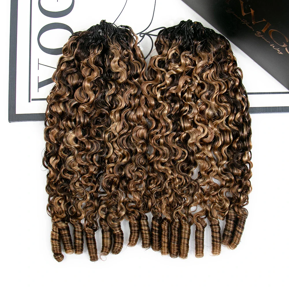 #T1B/4/27/30 Mix Blend Water Curly Crochet Human Hair