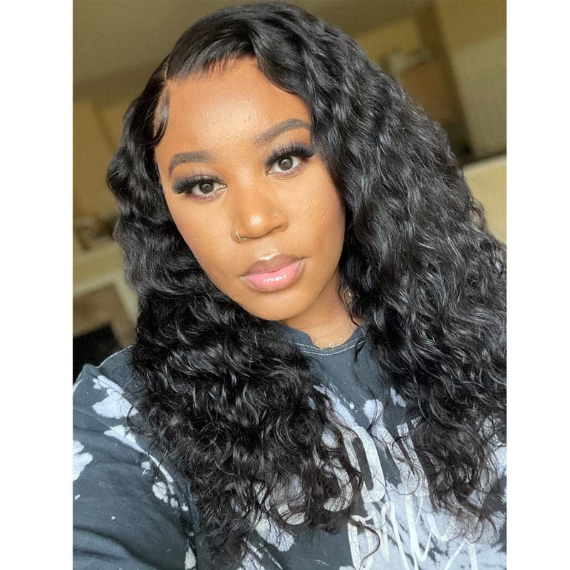 Undetectable Skin Melt Clear Lace Loose Wave Brazilian 13 x 6 Lace Front Wig LFC02