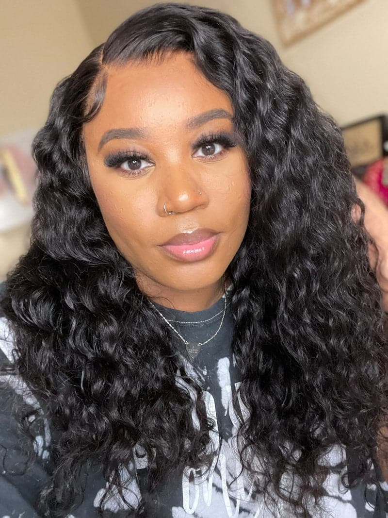 Undetectable Skin Melt Clear Lace Loose Wave Brazilian 13 x 6 Lace Front Wig LFC02 - Image 2