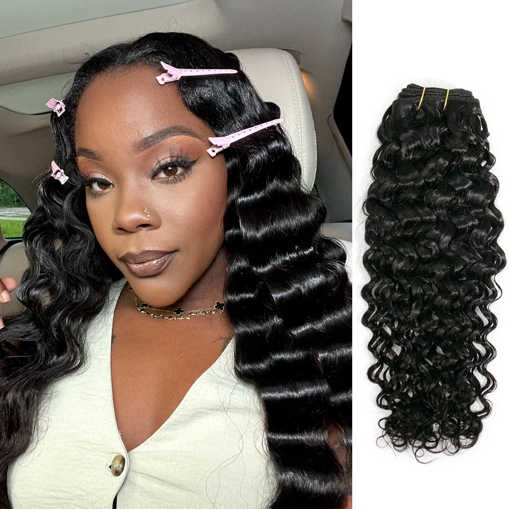 Cambodia Virgin Hair Water Wave Weft Bundles Human Hair