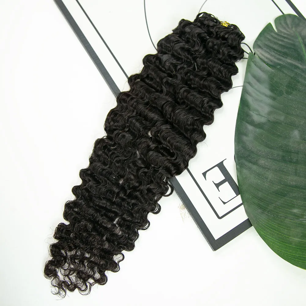 Wholesale - Natural Black Crochet Hair Extensions Human Hair (50 Strands Per Bundle) - Image 6